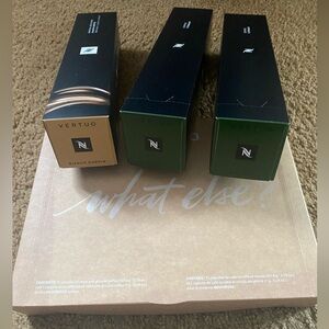 Nespresso vertuo coffee lot. 42 pods. Brand new.  Bianco doppio. Stormio samples